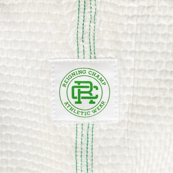 PRINCE VS REIGNING CHAMP WHITE GREEN DRAWSTRING SHORTS - Picture 6 of 10